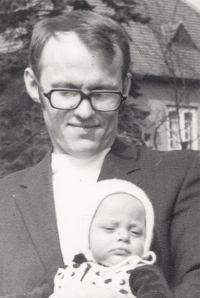 Se synem Danielem, Česká Lípa, 1976
