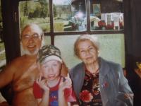 Miloslava Stropková se synem