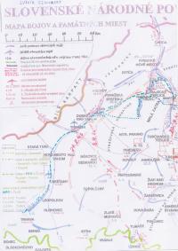 Mapa bojů Ludvíka Szingerta I