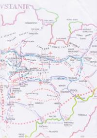 Mapa bojů Ludvíka Szingerta II