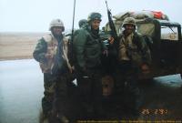 Hruška - válka v zálivu 1991 - s americkými vojáky