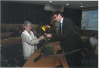 Hana s hejtmanem Jihočeského kraje Jiřím Zimolou.