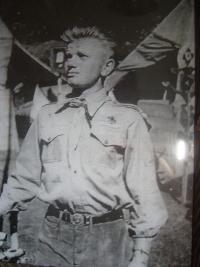 Jaroslav Podlipný in scout dress, 1938