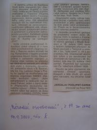 Article from Národní osvobození about Jan Franc, second part