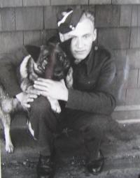 Portrétní fotografie Josefa Prokopce ze druhé světové války