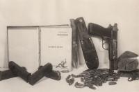 Zbraně zabavené M. Koptovi při zatčení v r. 1954