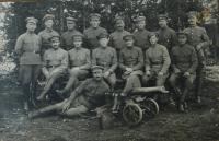 Kulometná četa 3. pluku Jana Žižky po zabrání stanice Uťuk v Rusku