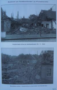 Hodonín after the bombardment during the Protectorate
