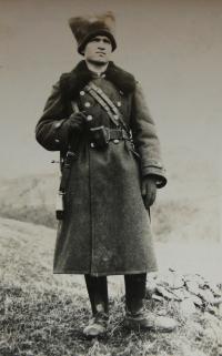Ondřej Derbak on guard - probably 1938