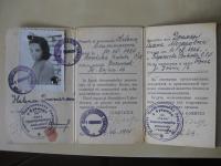 Legitimace vystavená v červnu 1945