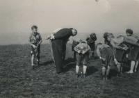 Skautský výlet na Šumavu k řece Vydře (1934 nebo 1935) 