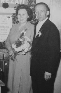 rok 1962 - rodiče v Rumburku