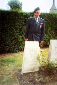 at comrade's graves at Dunkerque