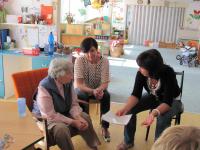 Beseda s paní L. Výškovou 2. října 2015 na naší škole  