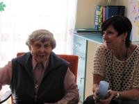 Beseda s paní L. Výškovou 2. října 2015 na naší škole     