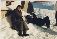 Dana Němcová in Chamonix, 1997