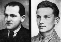 F. Gallas and J. Tůma - head leaders of the resistance movement in North Moravia