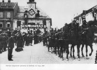 The arrival of the occupation troops in Zábřeh on October 10th, 1938