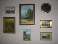 obrazy, které maloval Vlastimir Maier (naučil se malovat v Leopoldově)