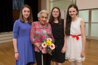 Lenka Köppelová s Alžbětou Stýblovou, Kristýnou Myersovou a Adélou Štruncovou květen 2016