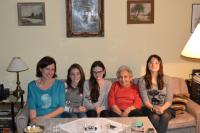 Lenka Köppelová se žákyněmi ze ZŠ Fr. Plamínkové - březen 2016