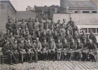 Medical battallion of the 4th brigade - Prague May 23, 1945 (Marie Škrabánková-front row, third from left)