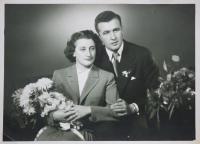 Lota Bendová - svatební fotografie 1951
