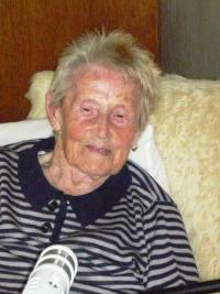 Emilie Hošková během natáčení