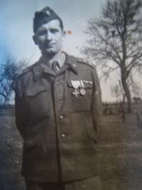 František Vavrečka krátce po válce