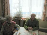 Rudolf Parobek s manželkou Františkou v lednu 2010
