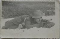 Karel Volena v československé samostatné brigádě u Dunkerque v roce 1945