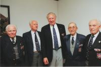 Zleva: Neznámý, Josef Polívka, Josef Hercz, František Wawrečka, Jan Koukol