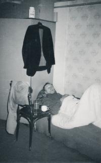 Pavel Brázda, in fire room, 1977-1978