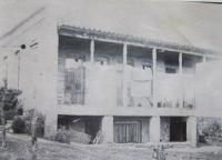 Domy kde bydleli instruktoři  při výcviku letců v Telavi v Gruzii