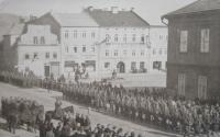 Při přísaze bratra Jana do čs. armády v roce 1937 ve Frývaldově (Jeseník)