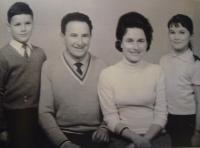 Jiří Schreiber s rodinou