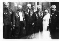 Partyzáni brigády Jana Žižky v Čeladné 1987(z leva Vilém Kantor, Zapletal,Šobák, Panák, Zimanová, Motšický