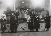 Svěcení zvonů v kostele Panny Marie Růžencové v Plzni, 26. června 1932