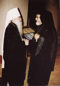 S minským metropolitou Filaretem Minským, Washington 2002