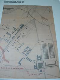 koncentrační tábor Dachau (plán z roku 1938)