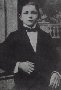 Strýc Josef Rehberger v roce 1912 jako patnáctiletý učeň