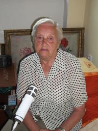 Emila Řepíková během natáčení