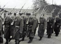 Marching after the oath of enlistment