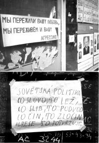 1968, srpen, "lidová tvořivost" proti okupantům - dvojportrét