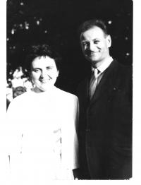 Bauer s manželkou Růženou v roce 1962