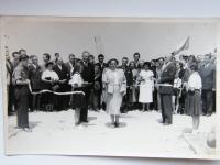 Otevření růžového sadu 1955
