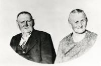 Prarodiče Eriky Bednářové - Franz a Anna Gabrielovi, 1938