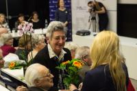 R. Pavelková na závěrečné prezetaci Příběhů našich sousedů v Praze 6, únor 2017