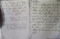 List z deníku předka Johanna Krištofa Remeše z 18. století