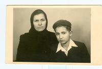 With mother in the village Hlinka 
